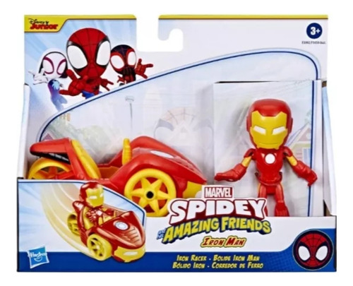 Marvel Spidey Amazing Friends Iron Man Bólido Iron Hasbro