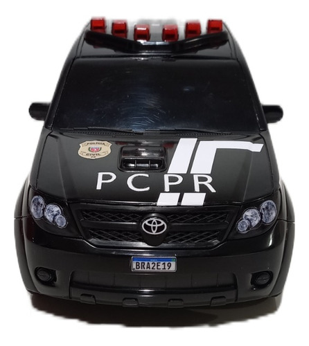 Miniatura Viatura Polícia Civil Do Paraná - Hilux Preto