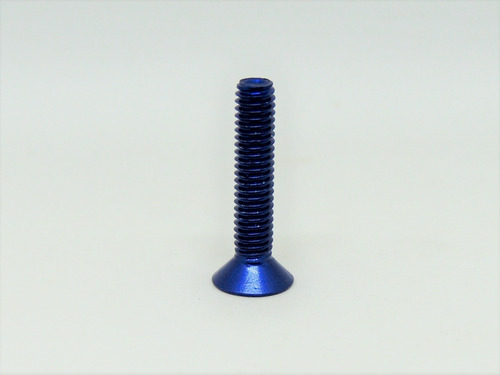 Pro Bolt Tornillo De Aluminio Cabeza Plana M4x20mm Azul