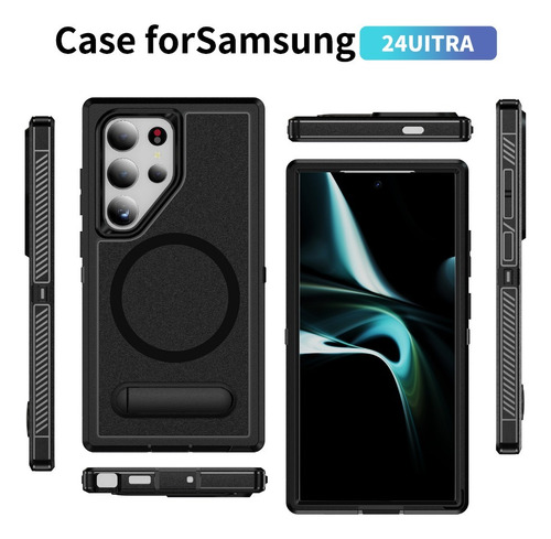 Funda De Tpu Protector Con Soporte Antishock Case Color