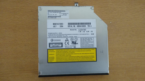 Lectora Cd/dvd Ide Ujda760 13mm Nb Toshiba Satellite A60 