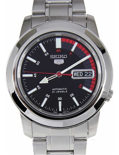 Relok Seiko 5 snkk29k1 Automatico Color de la correa Acero Color del bisel Acero Color del fondo Negro