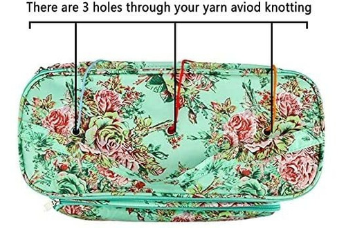 Imagen 4 de 6 de Estuche Bolsa Organizador P/hilos-agujas D Tejer Peony