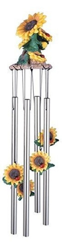 Stealstreet Ss-g-41805 Wind Chime Round Top Girasoles