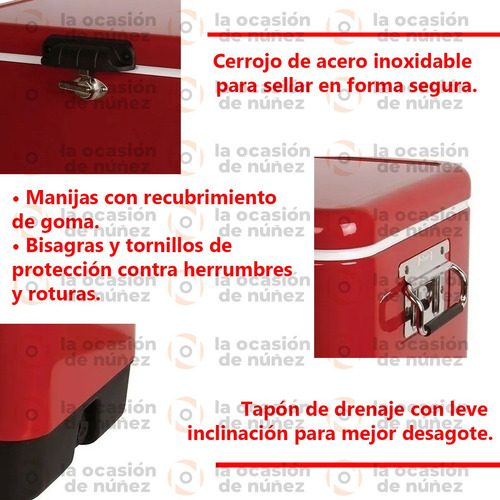 Conservadora Coleman 54qt Acero Inx Heladera Termica Camping