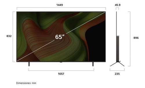 Pantalla 65 Pulgadas LG Oled Ai B5 4k Smart Tv 2025