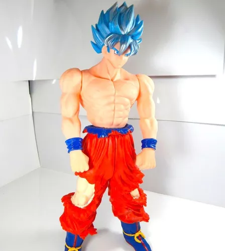 Dragon Ball Super Figura Juguete Goku Sayayin Dios Blue 45cm | Meses sin  intereses