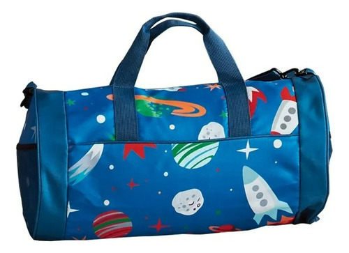 Casa De Campaña Para Niños Con Saco De Dormir Planetas Azul
