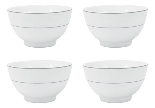 4 Tigelas Bowls De Porcelana Martha 13cm 500ml Schmidt