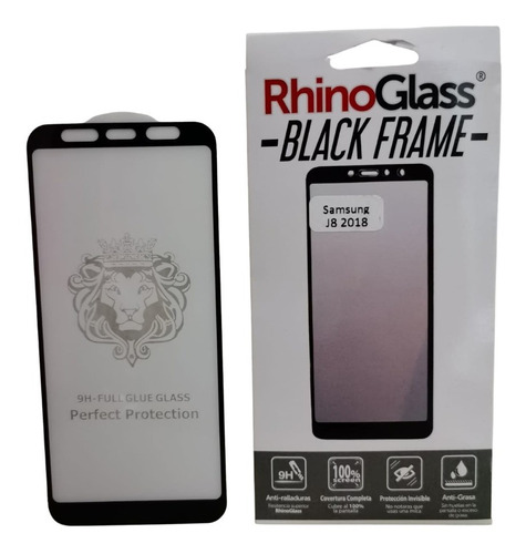 Mica Cristal Templado Rhinoglass Samsung J8 2018 Completa 9d
