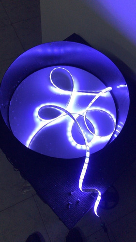 Cartel Led Circular Luminoso Acrílico Doble Cara 50cm.