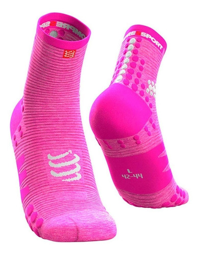 Compressport - Calcetín Run Hi V3 Pink Melange