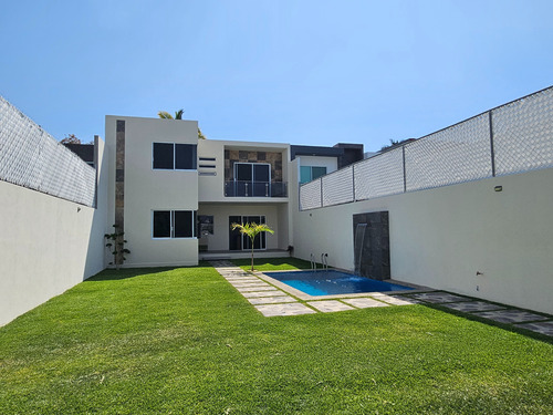 Casa Nueva Estilo Minimalista En Burgos Bugambilias, Temixco