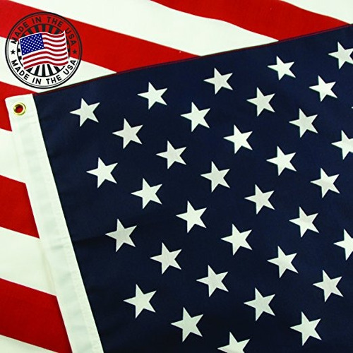 Bandera Americana: 100% Made In Ee.uu. Certificada Por Grace