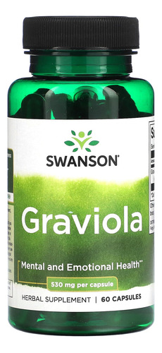 Graviola 530 Mg  60 Cápsulas Swanson