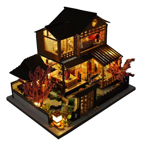 Casa  De Muñecas En Miniatura De Madera Japonesa/mar Fr80cm