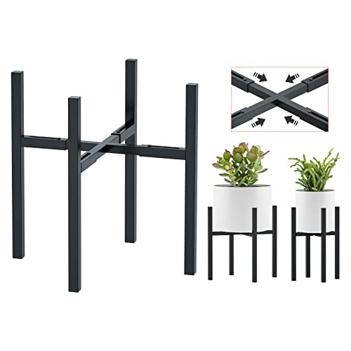 Soporte De Plantas De Metal Ajustable Exteriores E Inte...