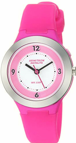 Armitron Sport Japanese-quartz Watch Silicone Strap, Pink