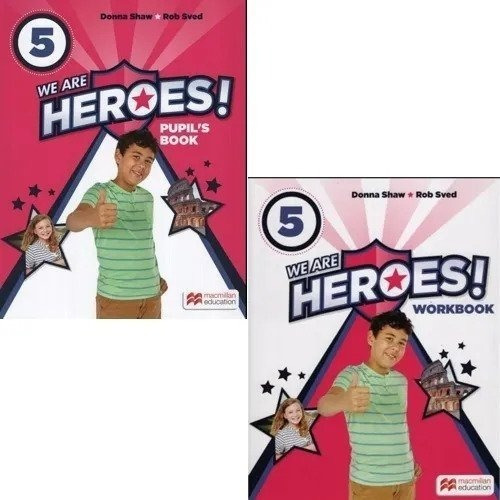 2 Libros We Are Heroes 5 Pupil + Workbook Macmillan