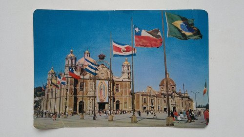 Tarjeta Postal Gigante Antigua Basílica De Guadalupe Año1961