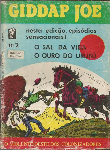Giddap Joe Nº 02 - O Sal Da Vida - O Ouro Do Urubu - Editora Noblet - Capa Mole - Bonellihq 2 Cx05 Jan19