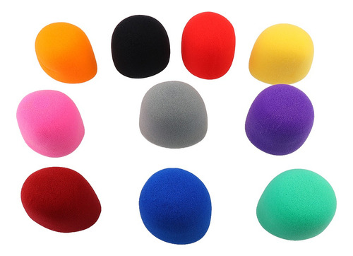 10pcs / Set Handheld Stage Windscreen Foam Thicker Mic