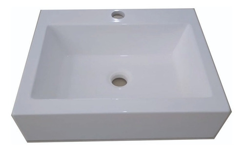 Bacha Blanca De Marmol Sintetico 45cm X36cm - 1 O 3 Agujeros