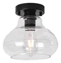 Comprar Lámpara De Techo Industrial Con Acabado Negro Y Bombilla E26