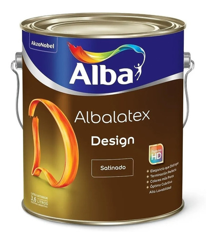 Pintura Látex Albalatex Satinado Blanco X 10 Lt Pincel