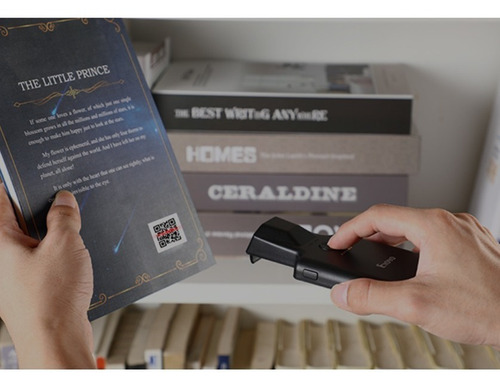 Imagem 2 de 4 de Scanner Leitor De Código Eyoyo Ey-017 1d E 2d Preto
