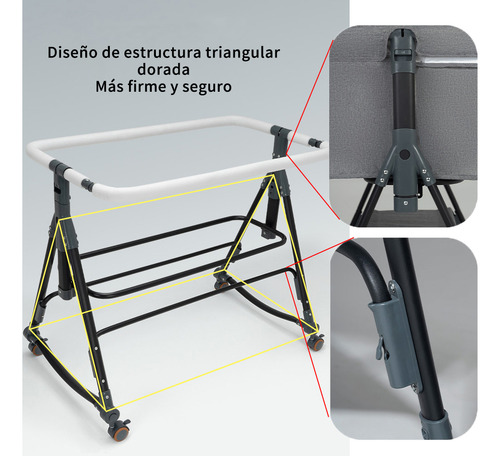 Cunas Ybb Para Bebés Plegable Multifuncional Con Colchón