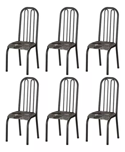 Jogo Conjunto Kit De 6 Cadeiras De Jantar Branco Cozinha Aço Tubular  Metálica Metal MADLAR Cadeira Overlar: Produtos para sua casa, móveis,  tecnologia, brinquedos e eletrodomésticos