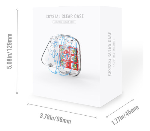 Caja Joy-con Switch 2 Transparente Con 6 Ranuras Juegos
