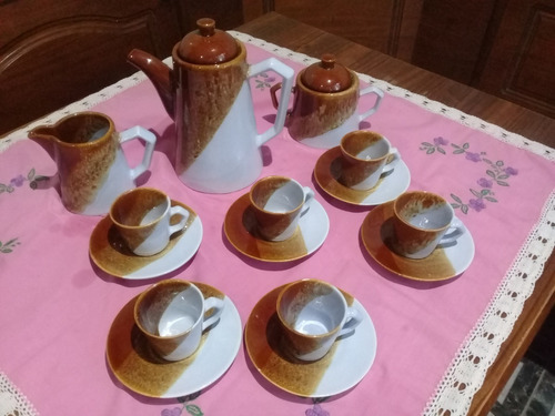 Juego Antiguo De Café Para 6 Personas Completo V.ballester