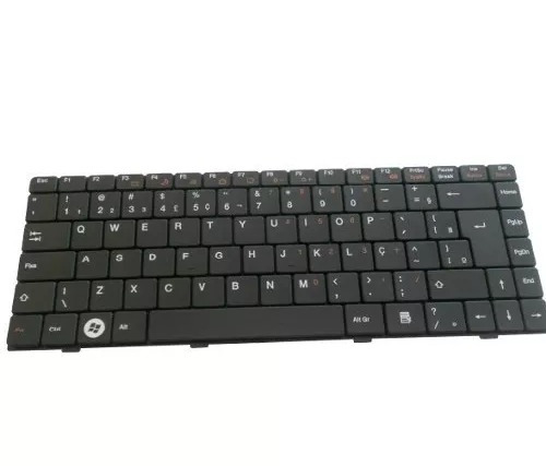 Teclado P/ Itautec W7410 W7415 V092305bk1 Br A01 Abnt2 Com Ç