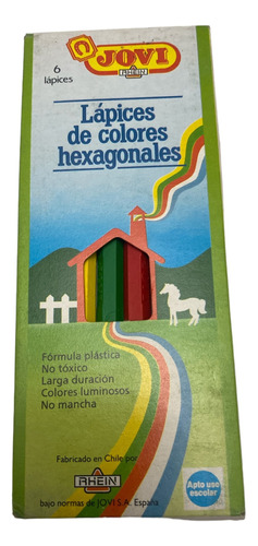 Lapices De Cera Jovi 6 Colores