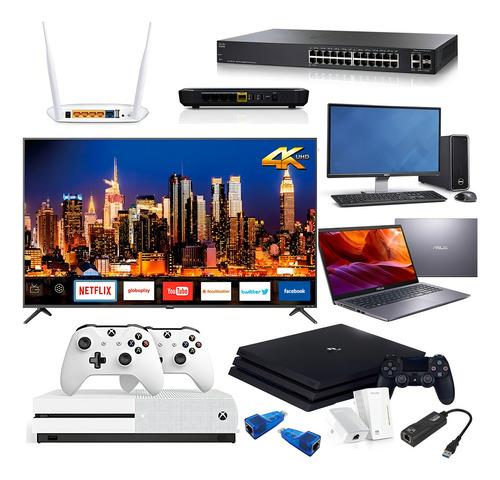 Cabo De Rede Cat6 4 Metros Internet Smart´tv Xbox Ps3 Ps4