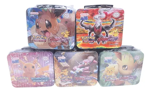 Colección De Latas Valijas Pokémon: Scarlet Y Violet