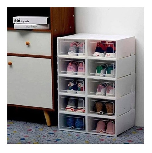 Caja Organizadora De Zapatos Armables 10 Pzs