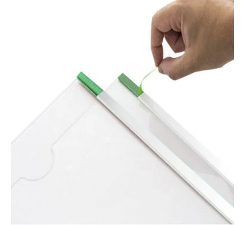 Kit 50 Displays De Parede A4 Acrílico Porta Folhas Expositor