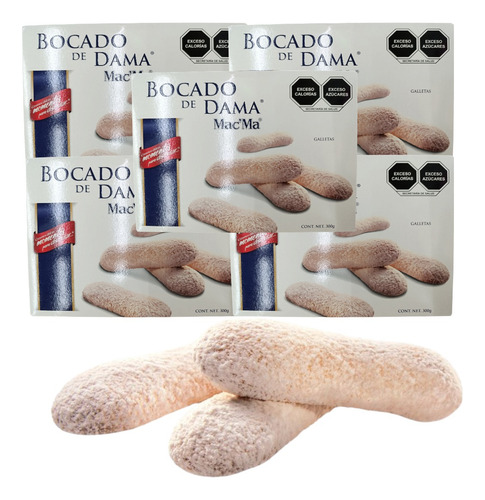 Galleta Bocado De Dama 2 Cajas De 300 G C/u Mac Ma AzĂșcar E