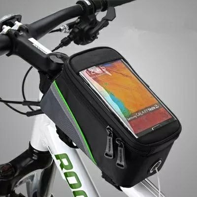Imagen 3 de 9 de Bolso Maleta Alforja Porta Celular Para Bicicleta