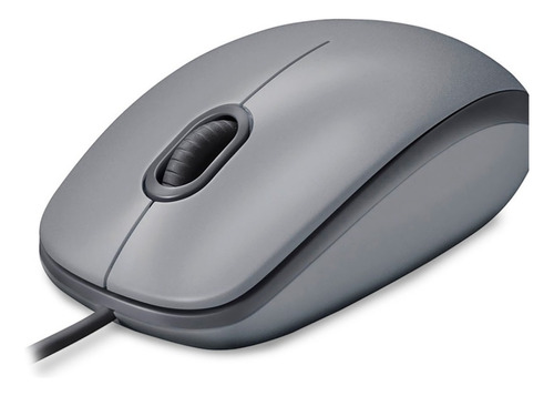 Mouse Óptico Alámbrico Usb One® 800 Dpi, Classic, 1.10mts Color Gris