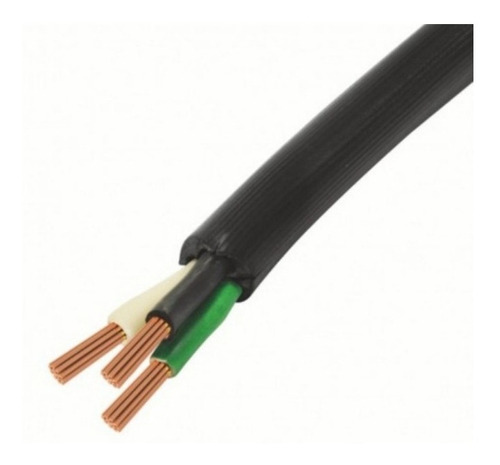 Cable St 3x10 Awg Color Negro Marca Cablesca 