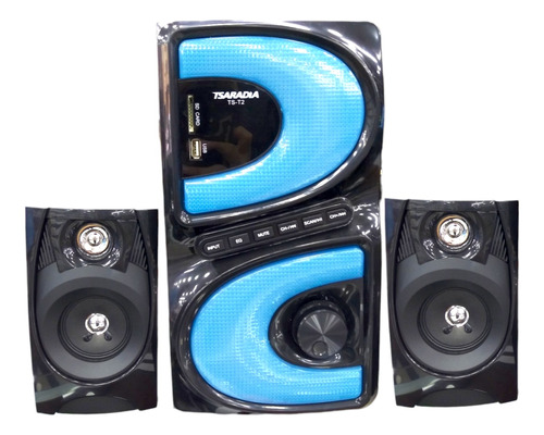 Home Theater Tsaradia Ts T2 2.1 8000w Mp3 Rgb Bluetooth