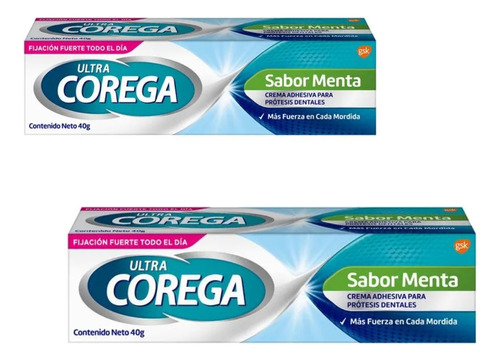 Kit X 2 Ultra Corega Sabor Menta