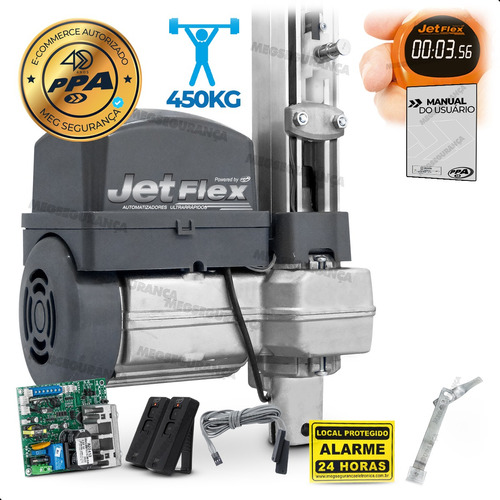 Kit Motor Ppa Bv Penta 1/2 Hp Jet Flex 2m Alum Portão 450kg