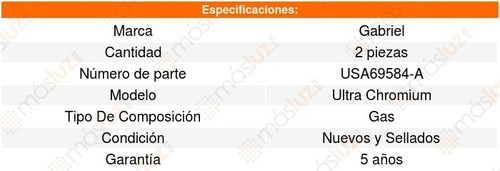 Kit2 Amortiguadores Traseros Grand Cherokee V8 4.7l 07/10