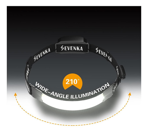 Led Led De Sieteka Recargable, Linterna De Lámpara Haz 500