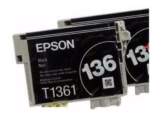 Imagen 3 de 6 de Cartucho Epson T136 Negro Workforce K101 / K301 Original